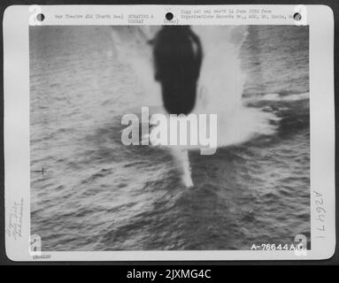 Attack Of A German Submarine By A Plane Of The 479Th Anti Submarine ...