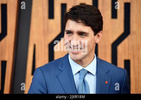 Canada's Prime Minister Justin Trudeau at APEC Haus during the 2018 Asia-Pacific Economic Cooperation (APEC) forum in Port Moresby, Papua New Guinea, Saturday, November 17, 2018. (AAP Image/Mick Tsikas)