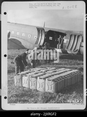 A Douglas C-47 Of The 439Th Troop Carrier Group Taking Off On A Mission ...