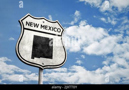U.S. Route 66 in New Mexico Stock Photo
