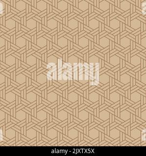 Trendy seamless geometric pattern design. All over design ornamental repeat texture. Abstract background of hexagons for textile Stock Vector