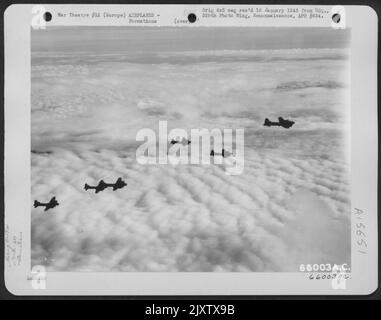 Boeing B-17 Flying Fortresses Of The 381st Bomb Group, Dropping Bombs 