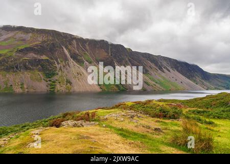 View of the Wast Water area, lake located in Wasdale, a valley in the western part of the Lake District National Park. UK. Stock Photo