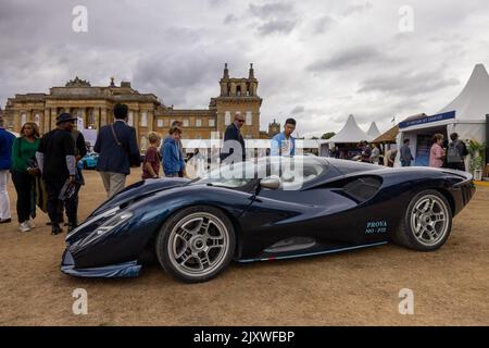 De Tomaso P72, at the Salon Privé Concours d’Elégance held at Blenheim Palace on the 4th September 2022. Stock Photo