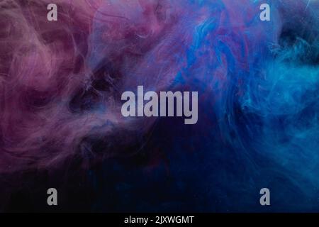 color smoke background fume texture blue pink mist Stock Photo