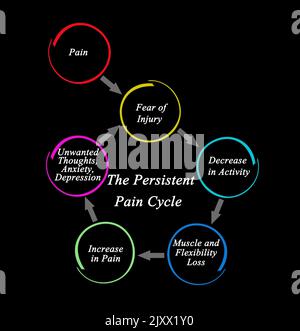 Components of Cycle of Anxiety Stock Photo - Alamy