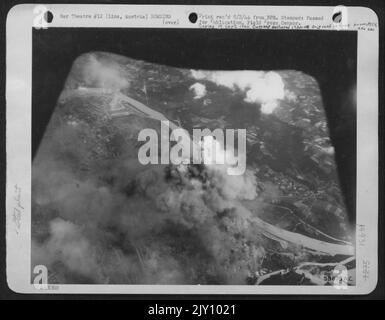 Heavy Smoke Pours From The Herman Goering Steel Works In Linz, Austria ...