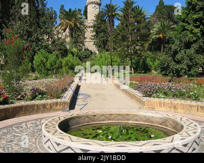 The island of Rhodes ln Greece, with its crystal clear sea and its archaeological sites is one of the most important European tourist destinations Stock Photo