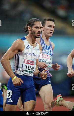 Gabriel Tual participating in the 800 meters of the European Athletics ...