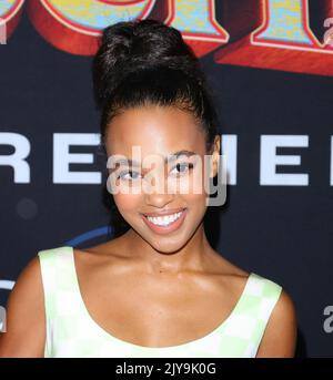 Burbank, USA. 07th Sep, 2022. Zaria arrives at The Disney Pinocchio World Premiere held at The Main Theater, Walt Disney Studios in Burbank, CA on Wednesday, September 7, 2022 . (Photo By Juan Pablo Rico/Sipa USA) Credit: Sipa USA/Alamy Live News Stock Photo