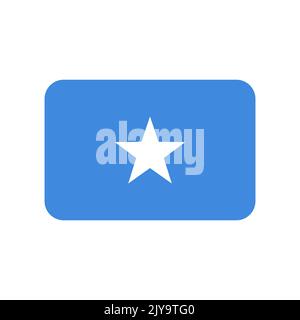 Somalia vector flag isolated on white background Stock Vector