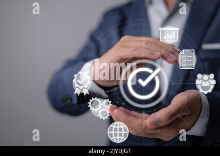 Quality assurance and quality control, often known as QA and QC, as well as continuous improvement are the cornerstones of quality management. Complia Stock Photo
