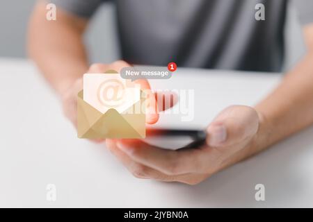 Working on a smartphone at Work, Planning Tasks Employee Occupation Brainstorming As A Freelancer. Stock Photo