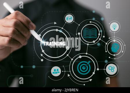 Webinar E-learning Skills Business Internet Technology Concepts Training Webinar E-learning Skills. Stock Photo