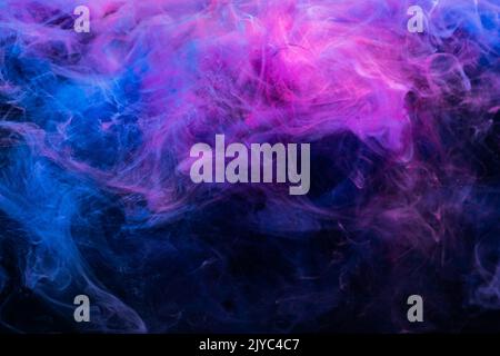 color vapor abstract background ink blue pink gas in 2023