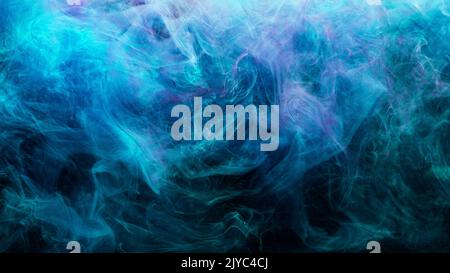 color smoke abstract background paint water blue Stock Photo