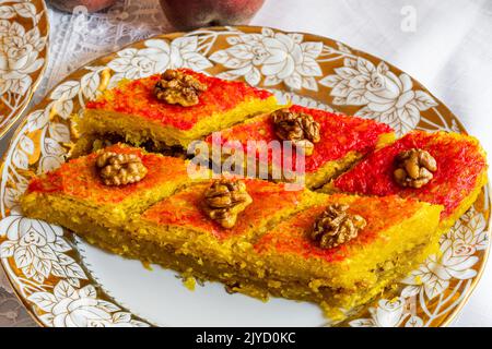 Oriental sweets on a plate Stock Photo
