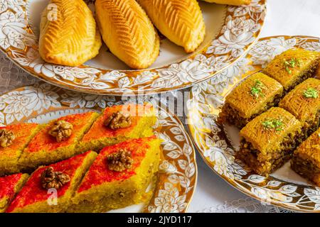 Oriental sweets on a plate Stock Photo