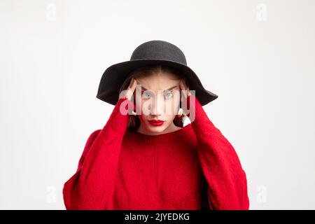 headache frustration style choice fashion look Stock Photo