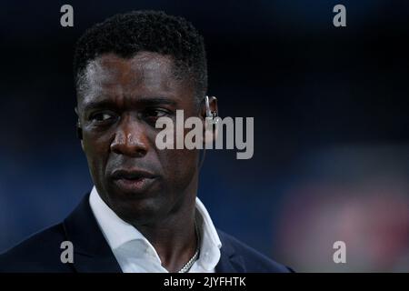 Naples, Italy. 07th Sep, 2022. Clarence Seedorf former player of AC Milan looks on during the UEFA Champions League match between Napoli and Liverpool at Stadio Diego Armando Maradona, Naples, Italy on 7 September 2022. Credit: Giuseppe Maffia/Alamy Live News Stock Photo