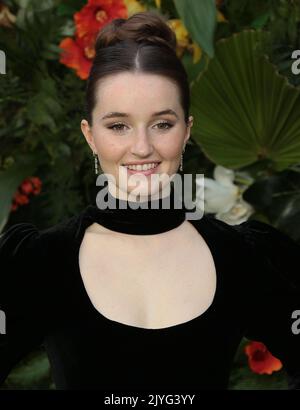 Sep 07, 2022 - London, England, UK - Kaitlyn Dever attending Ticket to Paradise World Film Premiere, Odeon Luxe, Leicester Square Stock Photo