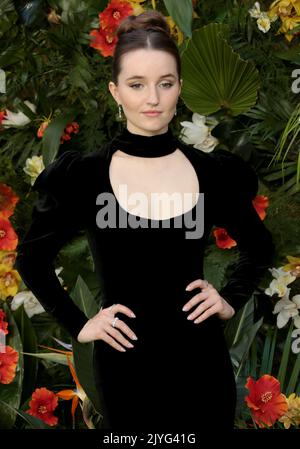 Sep 07, 2022 - London, England, UK - Kaitlyn Dever attending Ticket to Paradise World Film Premiere, Odeon Luxe, Leicester Square Stock Photo