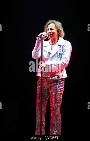 Vicenza, VI, Italy - September 3, 2022: Live Concert of italian singer GIANNA NANNINI Stock Photo