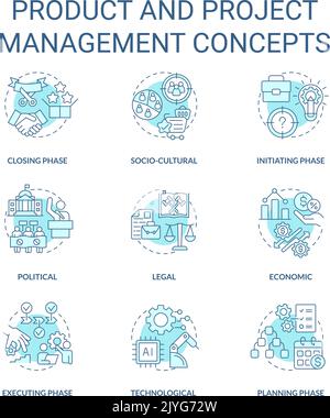 Product management turquoise concept icon Stock Vector Image & Art - Alamy