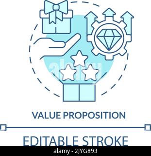 Value proposition turquoise concept icon Stock Vector Image & Art - Alamy