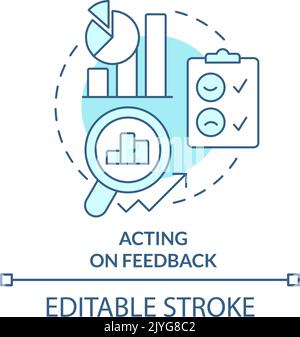 Acting on feedback concept icon Stock Vector Image & Art - Alamy
