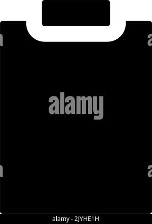 Blank tablet black glyph ui icon Stock Vector