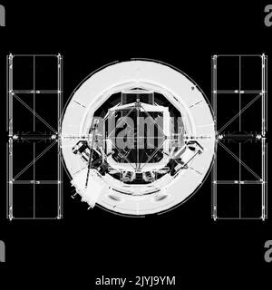 The Hubble Space Telescope. X-Ray render Stock Photo