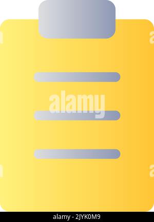 Filled tablet flat gradient two-color ui icon Stock Vector
