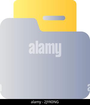 Folder flat gradient two-color ui icon Stock Vector