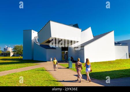 Exterior of the Vitra Design Museum designed by Frank O. Gehry, Weil am Rhein, Germany Stock Photo