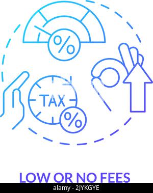 Low or no fees concept icon Stock Vector Image & Art - Alamy