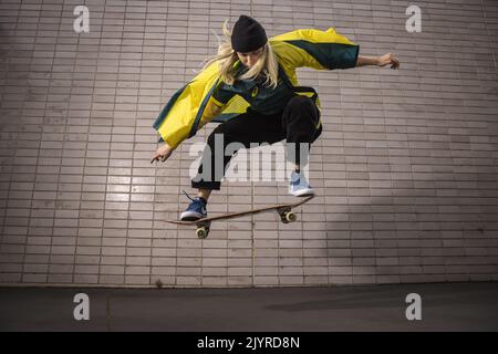 Australian Olympic Skateboarder Hayley Wilson poses for a photograph ...