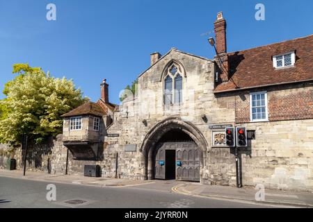 St Ann's Gate in Salisbury, Wiltshire, UK Stock Photo