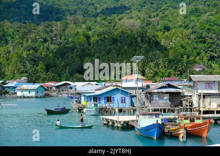 Indonesia Anambas Islands - Terempa fishing village Siantan Island Stock Photo