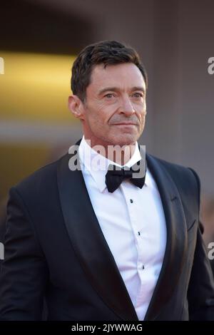 VENICE, ITALY - SEPTEMBER 07: Hugh Jackman attend 'The Son' red carpet at the 79th Venice International Film Festival on September 07, 2022 in Venice, Italy. Stock Photo