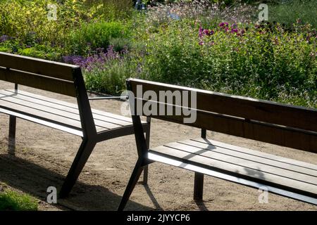 Garden, Bench, Relax, Place Stock Photo