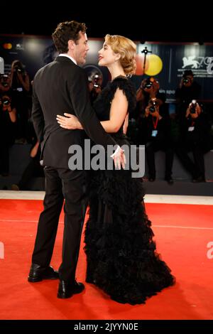 Caylee Cowan, Casey Affleck attending the party of the movie Elvis during  the 75th Cannes Film Festival in Cannes, France on May 25, 2022. Photo by  Julien Reynaud/APS-Medias/ABACAPRESSS.COM Stock Photo - Alamy