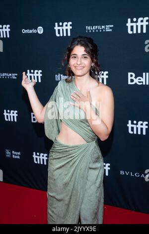 Toronto, Canada. 08th Sep, 2022. Nathalie Issa attends the Opening Night Gala Premiere of 'The Swimmers' during the 2022 Toronto International Film Festival at Roy Thomson Hall on September 08, 2022 in Toronto, Ontario. Photo: Jeremy Sandler/imageSPACE/Sipa USA Credit: Sipa USA/Alamy Live News Stock Photo