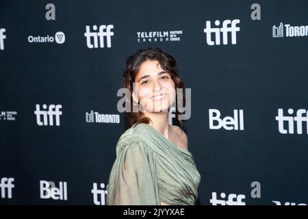 Toronto, Canada. 08th Sep, 2022. Nathalie Issa attends the Opening Night Gala Premiere of 'The Swimmers' during the 2022 Toronto International Film Festival at Roy Thomson Hall on September 08, 2022 in Toronto, Ontario. Photo: Jeremy Sandler/imageSPACE/Sipa USA Credit: Sipa USA/Alamy Live News Stock Photo