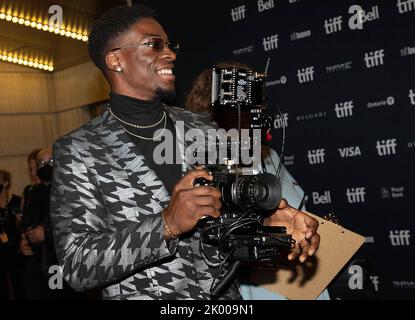 Toronto, Canada. 08th Sep, 2022. Trademarq attends the 'On The Come Up' Premiere during the 2022 Toronto International Film Festival at Princess of Wales Theatre on September 08, 2022 in Toronto, Ontario. Photo: PICJER/imageSPACE/Sipa USA Credit: Sipa USA/Alamy Live News Stock Photo