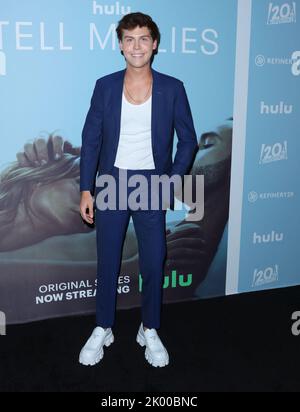 Hollywood, USA. 08th Sep, 2022. Aidan Alexander arrives at The Hulu TELL ME LIES Red Carpet held at The Neuehouse in Hollywood, CA on Thursday, September 8, 2022 . (Photo By Juan Pablo Rico/Sipa USA) Credit: Sipa USA/Alamy Live News Stock Photo