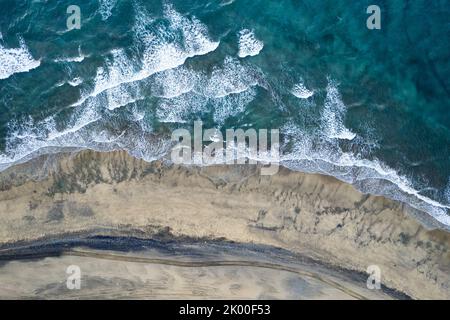 Dunes of Maspalomas, drone photography Stock Photo