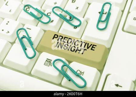 Conceptual display Predictive InsightProactive Fault Management System an Early Detection. Business approach Proactive Fault Management System an Stock Photo