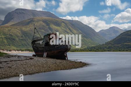 Old Boat Of Caol Stock Photo