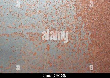 Rust background on sheet steel. Rusty aged industrial material concept Stock Photo